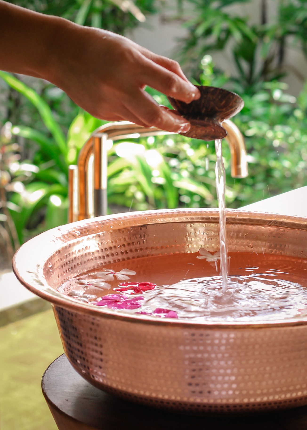 Arufen Spa at Sirru Fen Fushi Maldives featuring a peaceful open-air pavilion surrounded by tropical greenery, designed for relaxation and rejuvenation amidst nature