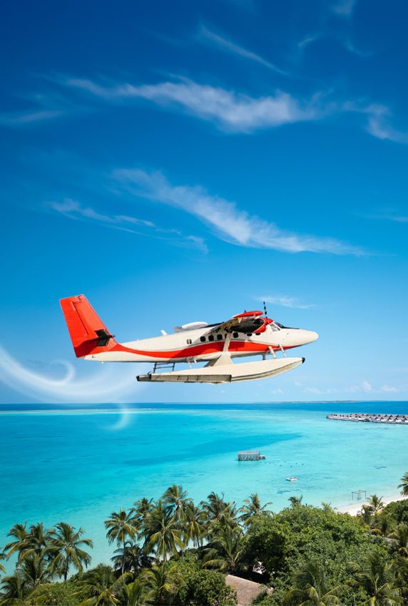 TMA Seaplane to Sirru Fen Fushi Private Lagoon Resort in Maldives 5 Star luxury