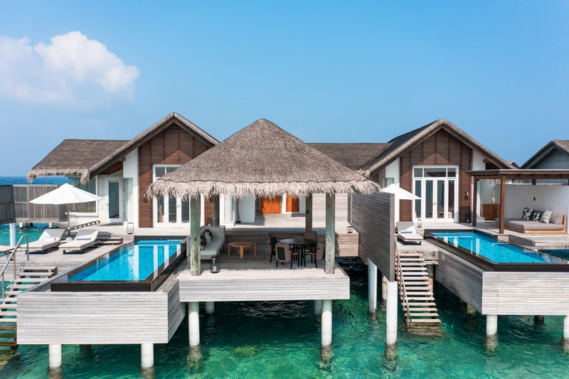 Maldives beach villa with private pool